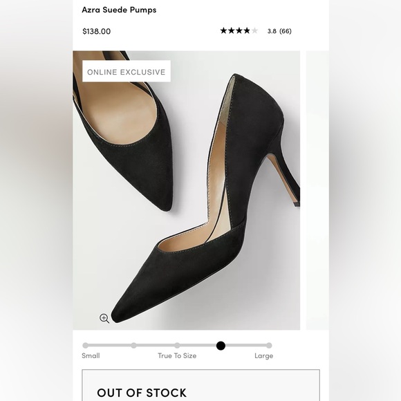 Ann Taylor ~ Azra Suede Pumps ~ Store Sample ~ Size 6B ~ New W/O Box - Picture 2 of 8